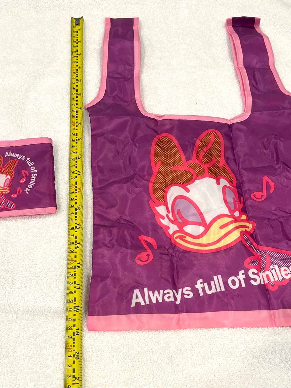 Tokyo Disney Sea Exclusive Gacha / Gasha Daisy Purple Reusable Bag from Japan